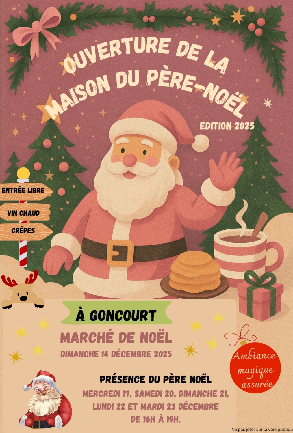 Marché de Noël 🎄 et ouverture de la maison du Père Noël 🎅